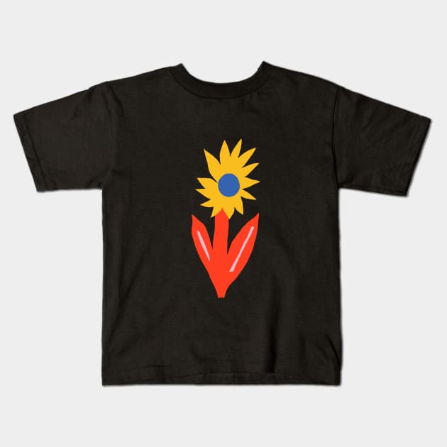 Sunny Flower Kids T-Shirt by mister_fred_berlin